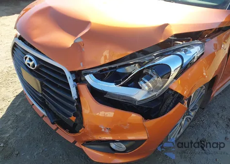 2016 Hyundai Veloster Turbo z USA, uszkodzony, nr VIN KMHTC6AEXGU288271